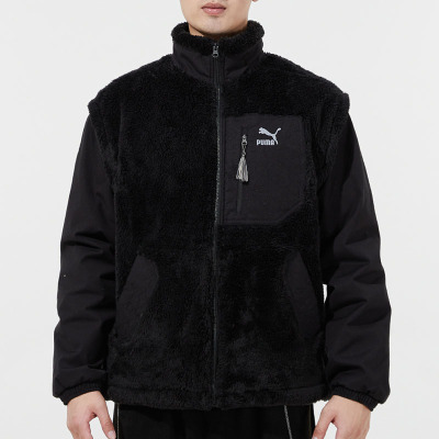 彪马(PUMA)男装棉衣新款运动服户外时尚舒适休闲外套保暖立领棉服 534974-01 ZP