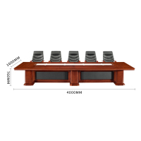 榭邦1 办公家具 4000mm*1600mm*760mm大型油漆会议桌