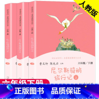 快乐读书吧 尼尔斯骑鹅旅行记[全3册] [正版]尼尔斯骑鹅旅行记上中下3册原著无删减人教版六年级下小学生课外书阅读书籍尼