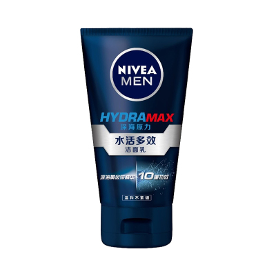 妮维雅(NIVEA)男士水活多效洁面乳100g（新老包装随机发放）洗面奶护肤化妆品
