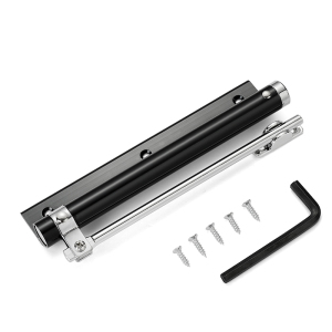 汐岩简易闭器家用自动关器液压缓冲自动弹簧闭合器免打孔