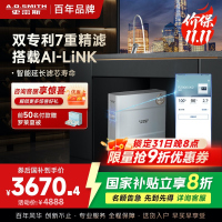 史密斯净水器家用专利4年RO膜反渗透滤芯 3:1高水效更省钱 2升/分钟厨下式直饮净水机R2000FWi-E