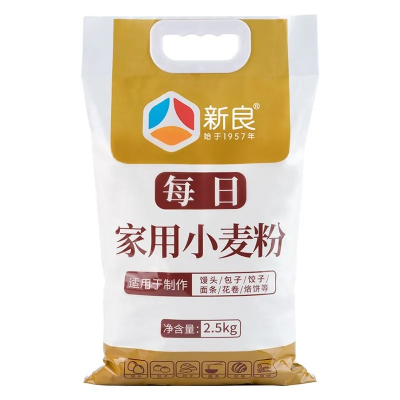 新良每日家用小麦粉特精饺子包子馒头面粉专用粉烘焙食用中筋面粉2.5kg