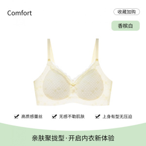 透气文胸甜美少女风蕾丝防下垂小胸聚拢轻薄无钢圈无痕内衣胸衣
