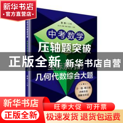 正版 中考数学压轴题突破(坐标系内的几何代数综合大题) 编者:彭