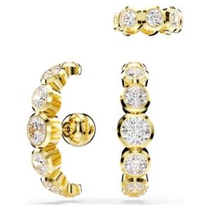 施华洛世奇(SWAROVSKI)耳饰女金 tone镀金swarovski锆石渐层圈环 White