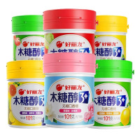 好丽友 木糖醇无糖口香糖101g*2瓶 [粉]茉莉+玫瑰