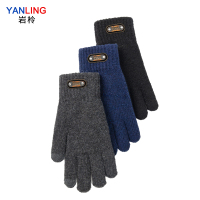 岩柃男女款冬季保暖全指手套抗静电大拇指食指可触屏防风透气手套日常通勤户外手套 Y041