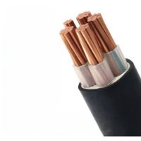 国标铜芯5芯电缆 YJV22 4X50+1X25 单位/米
