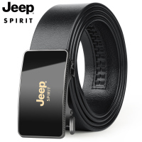 JEEP2025新款皮带男款商务真皮自动扣内穿式名牌裤腰带头层纯牛皮