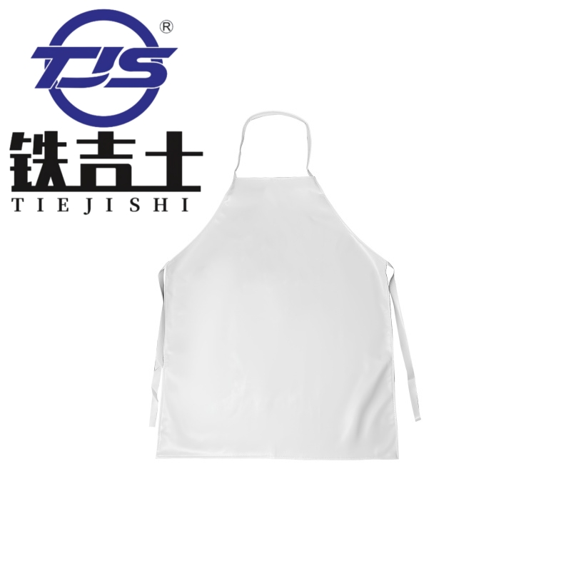 铁吉士 白色软皮围裙加长防水防油围裙 80cm宽68cm 单位:件