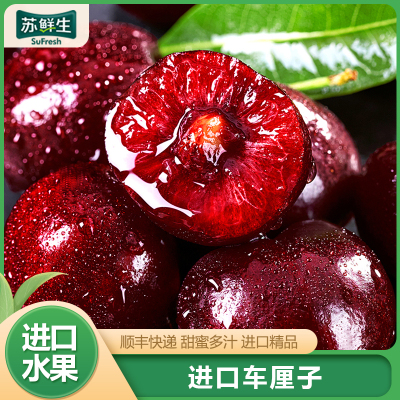 [苏鲜生]顺丰空运 智利进口车厘子 JJ 净重5斤装 应季车厘子 新鲜水果 酸甜可口