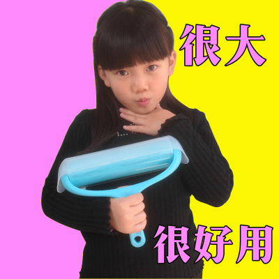 【】粘毛器可水洗粘毛滚筒去尘器粘尘19cm大号衣服除尘滚_11