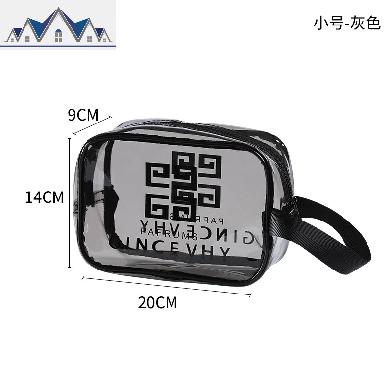 透明防水化妆包网红大容量旅行便携健随身洗漱包男女化妆品收纳袋 三维工匠收纳包