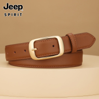 Jeep吉普女士真皮皮带简约百搭韩版2025夏季新款女款配牛仔裤腰带