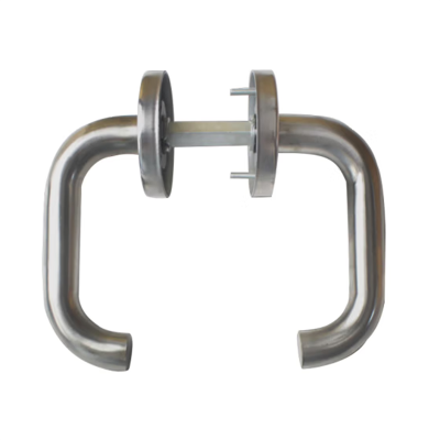 纳仕徳 JG-692 不锈钢圆管防火门把手消防门逃生门锁拉手防火锁把手 304不锈钢把手一付