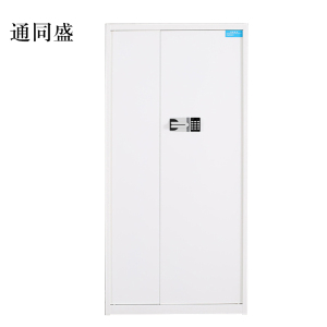通同盛钢制密码文件柜保险柜铁皮资料柜通门白色国宝锁420*900*1850