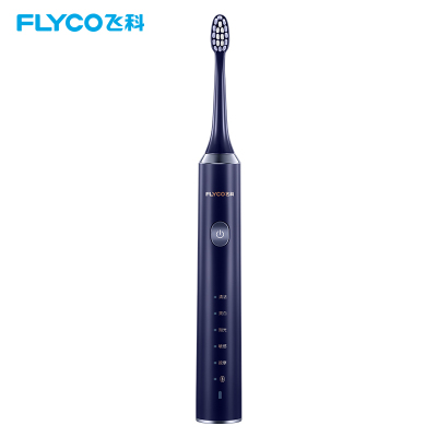 飞科(FLYCO)电动牙刷FT7205 智能蓝牙防水成人充电式智能声波震动软毛牙刷 多种模式无线充电蓝色牙刷