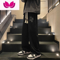 七斓休闲裤子男款宽松直筒阔腿裤男士运动美式男生夏季卫裤长裤