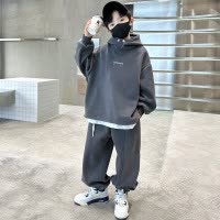 儿童装男童秋装卫衣套装新款春秋款中大童运动秋季帅气时髦潮