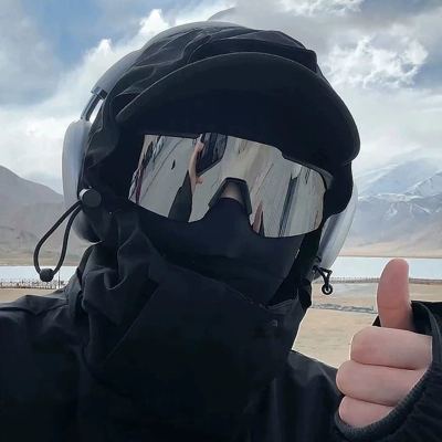  闪电客复古黑水银超大框户外骑行登山滑雪防风护目墨镜太阳眼镜黑框方脸