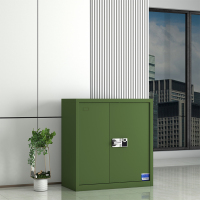 鑫星奈 XXN40615012 单节保密柜矮柜保险柜档案资料柜 绿色单节智能指纹密码锁