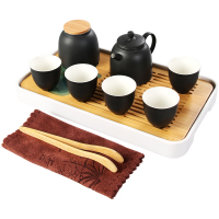 美帮汇功夫茶具套装家用小套茶道配件茶盘托盘小型茶台陶瓷茶壶茶杯