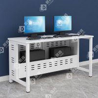 居将 钢架电脑桌培训桌机房电脑桌学习桌课桌 双人位A款