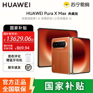 华为 (HUAWEI )Pura X Max 典藏版 16GB 1TB 活力橙 双面阔型屏 AI灵感妙创 小艺伴随式AI 华为大阔折叠手机
