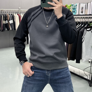 插肩袖卫衣男加绒加厚打底衫长袖T恤冬款新款春冬秋季内搭潮