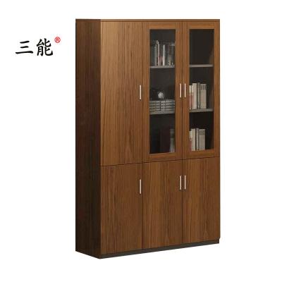 三能 办公家具文件柜木质办公柜带玻璃书柜储物资料柜文件柜子其他人造板办公柜类文件柜