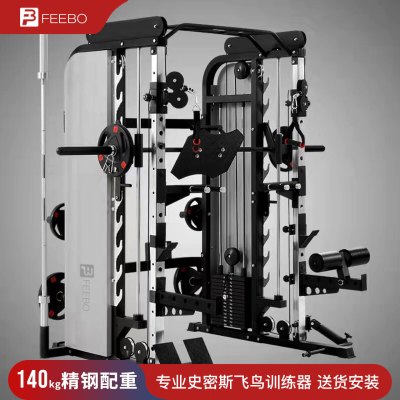 FEEBO菲柏综合训练器龙门架多功能一体机深蹲卧推杠铃架史密斯FZ3132