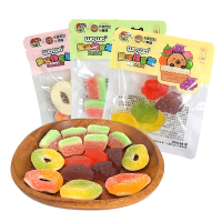 喔喔混合水果味橡皮糖散装250g婚庆结婚喜糖卡皮巴拉年货零食品