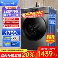 小天鹅(LittleSwan)洗衣机V23PRO全自动10KG滚筒洗烘一体健康除螨一级变频家用TD100V23PRO