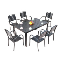 攸形户外桌椅160*80*72cm+6椅套