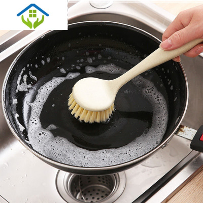 御蓝锦锅刷洗锅S器洗锅刷不伤锅带柄长柄刷锅刷子擦锅厨房清洁刷+1个锅刷