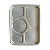 金胜星 一次性降解五格餐盒 1250ml 200只/箱