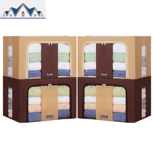 4个装特大号收纳盒整理箱衣服布艺衣服收纳箱家用可折叠牛津纺 三维工匠