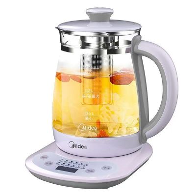 美的 煮茶壶GE1510 家用大容量多功能花茶壶办公室全自动养身茶壶/淡紫色(台)