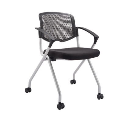 匡大办公椅培训椅带脚轮移动 会议椅