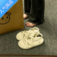 SUNTEK罗马时装高级感凉鞋女2023年夏季新款配裙子仙女风厚底百搭沙滩鞋