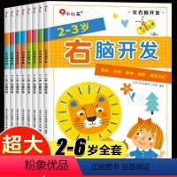 [2-6岁全套]左右脑开发 8册 [正版]3-4岁左右脑开发思维训练儿童益智幼儿启蒙早教书DF两岁三岁宝宝书籍绘本中班大
