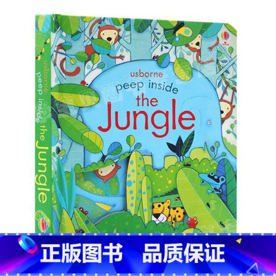 丛林 [正版]usborne出品精装 145元3件 英文原版绘本peep inside偷偷看里面揭秘系列 幼儿童早教启蒙