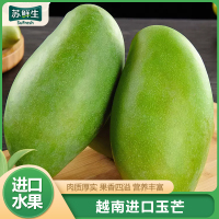 [苏鲜生]正宗越南玉芒 净重3斤 单果300g+ 青皮特级大芒果金煌芒爆甜新鲜应季水果热带
