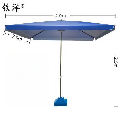 铁洋 宝蓝四方户外遮阳雨棚 2.0*2.0 把