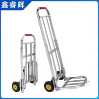 鑫睿辉 不锈钢小拉车行李车 13cm橡胶轮 台
