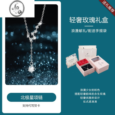 JiMi满天星项链925银银轻奢小众高级感设计锁骨毛衣2023新款送女友ins