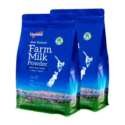 纽仕兰Theland新西兰进口全脂乳粉1kg*2袋早餐奶粉家庭装
