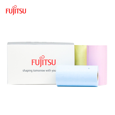 富士通智多星彩色热敏纸官方口袋机定制打印标签纸3卷/盒