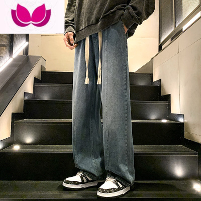 七斓牛仔裤男款美式高街vibe男生裤子潮牌痞帅长裤复古休闲直筒裤